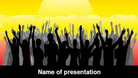 Sun Worship PowerPoint Template by PoweredTemplate.com