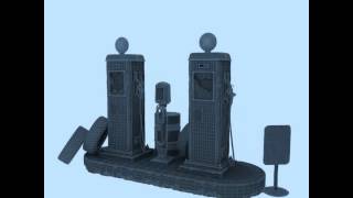 Old Gas Station 3D model from CGTrader.com