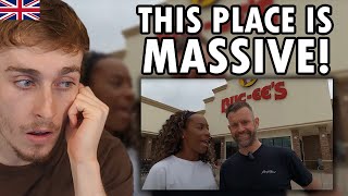 Brit Reacting to Brits Go Too Buc-ee's For The First Time Biggest Gas Station In The USA