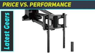 Monoprice Premium Pull-Down Above Fireplace Tv Wall Mount Motorized Electric For 37 To 80