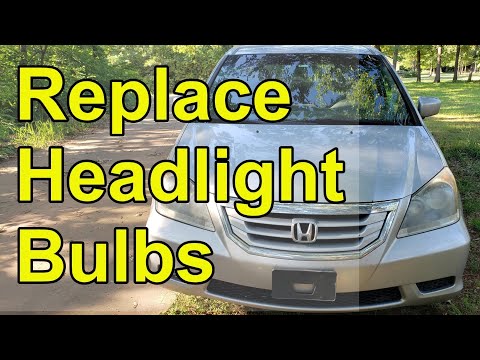 How to replace headlight bulbs on Honda Odyssey 2005-2010