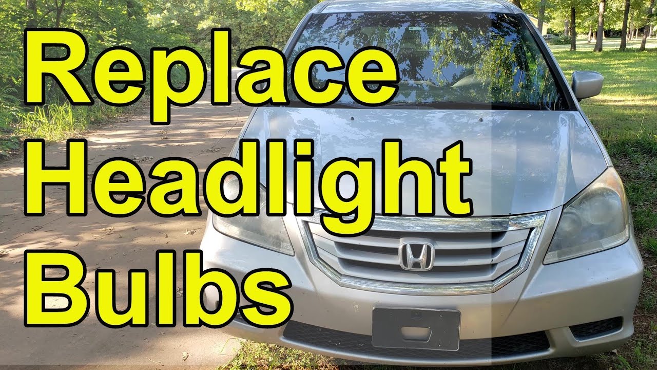 How to replace headlight bulbs on Honda Odyssey 2005-2010 - YouTube