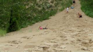 Mikayla Crashing Down The Hill