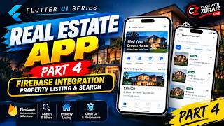 Real Estate App in Flutter with Firebase | Property Listing Sell & Purchase (Part 4)