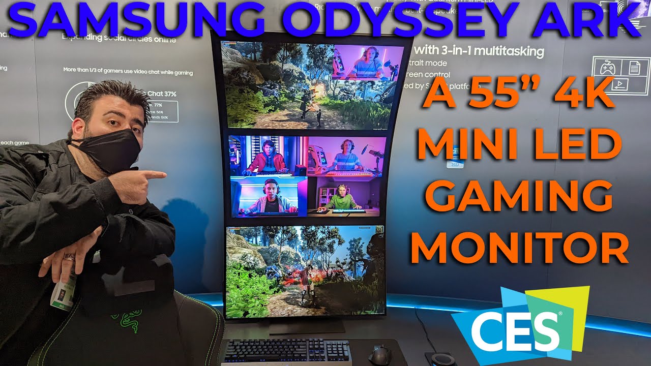 55” Odyssey Ark 4K UHD 165Hz 1ms Quantum Mini-LED Curved Gaming