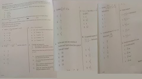 The other WASSCE 2023 Elective Mathematics Paper 1 Q1 to Q10