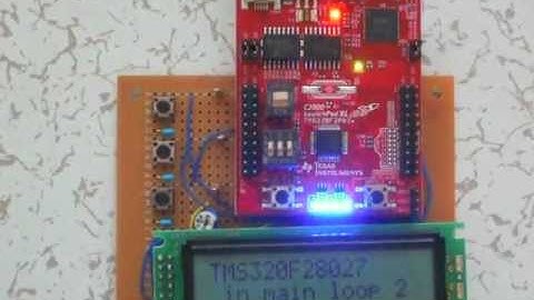 TI C2000 LaunchPad Char. LCD Test