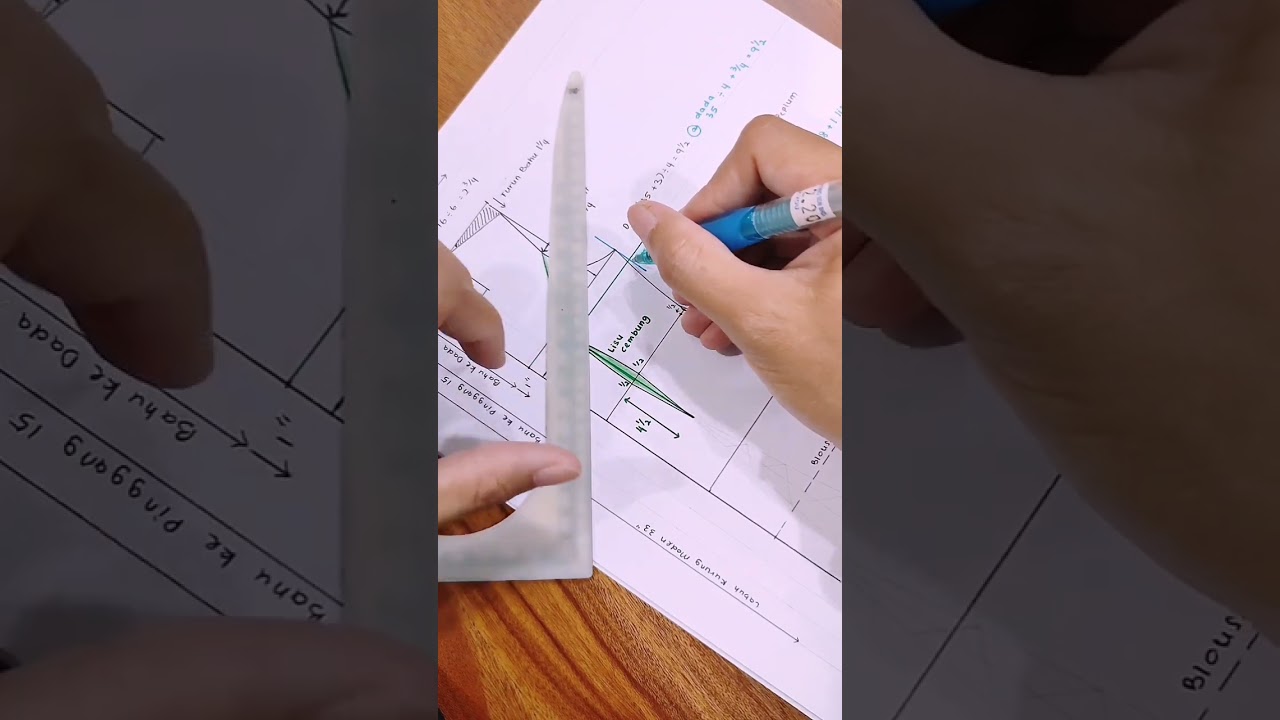 #16.NEWBIES! JOM BUAT POLA BAJU MODEN WANITA (HADAPAN)