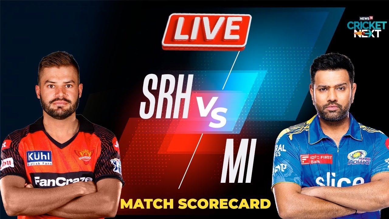 🔴SRH vs MI Live Score IPL 2023 Klaasen, Mayank Depart as Sunrisers Hyderabad Lose Way in Chase