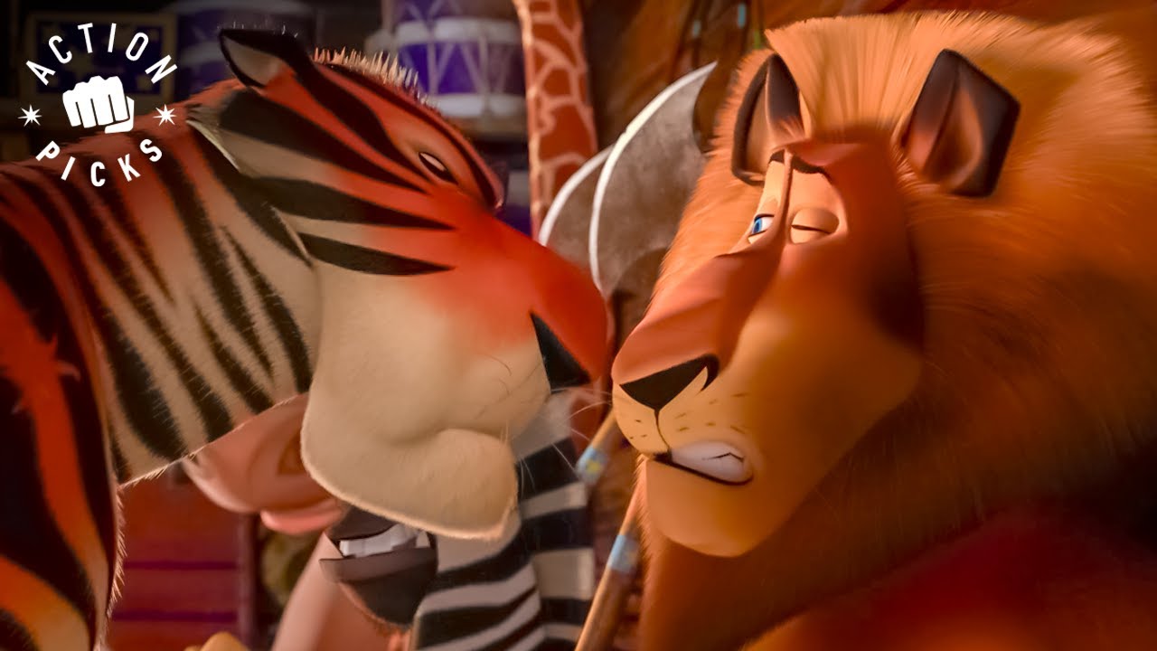 The Zoo Crew Join the Circus (Full Scene) | Madagascar 3