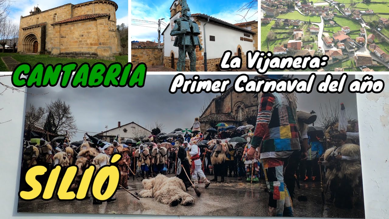 SILIÓ - MOLLEDO - CANTABRIA 4K - Visitamos el pueblo de La Vijanera, primer carnaval del año!!!