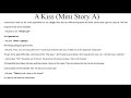 Listen practice a kiss  textvocabmini story  effort english