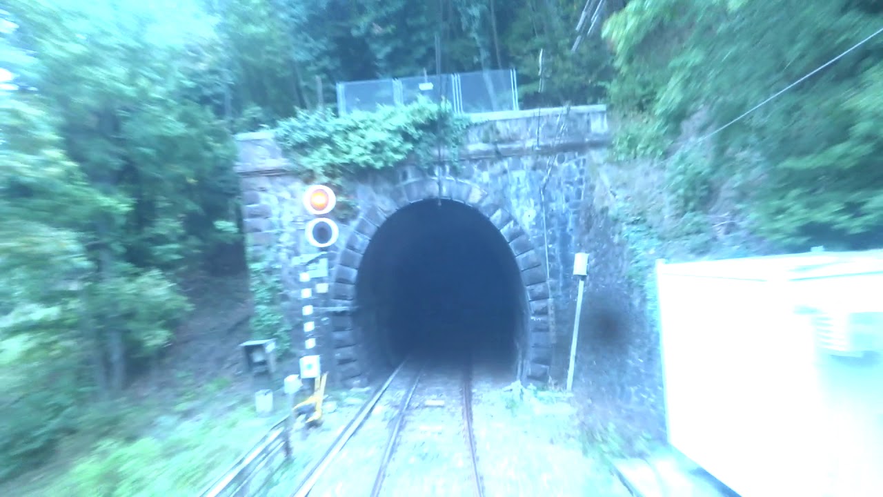 6/10/2019 Ripresa ferrovia da Robilante a Limone dalla coda del treno storico.
