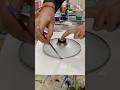 #asmr video of experimenting with cooking pot lid and ink on paper