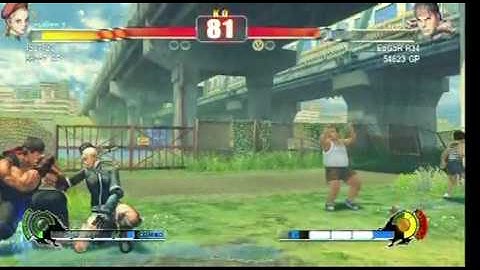 SF4 Cammy (Faux123) vs Guile, Sagat x 2, Ryu x 2 G1 Championship Run