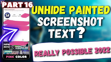 How to See Hidden Black Text Painted with PINK Color on Android/IPhone? Unhide painted text