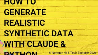 How to Generate Realistic Synthetic Data with Claude & Python