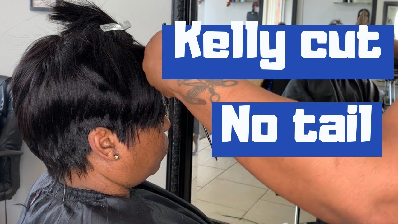 the kelly cut hairstyle black hair