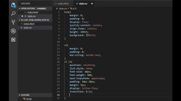 List item hover effects - html css tutorial