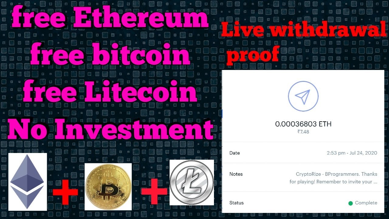 How to earn free Ethereum, Bitcoin, Litecoin in malayalam ...