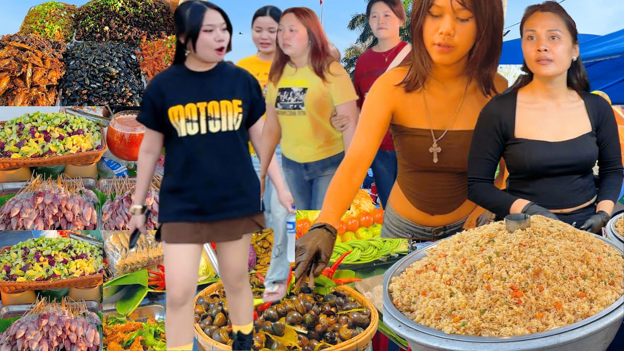 Amazing CAMBODIAN Street Food 2026 - Best Walking Tour at Riverside Food Market, Phnom Penh