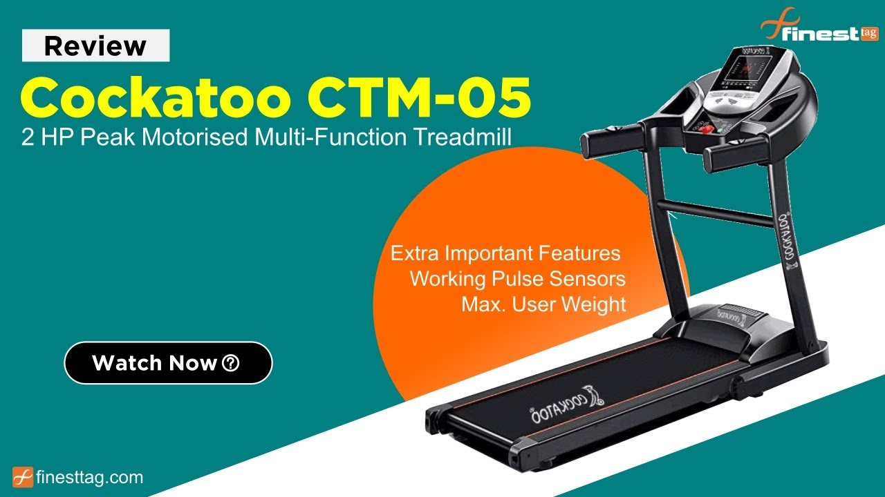 Cockatoo treadmill CTM05 Homegym treadmill Review, Best price in india. YouTube