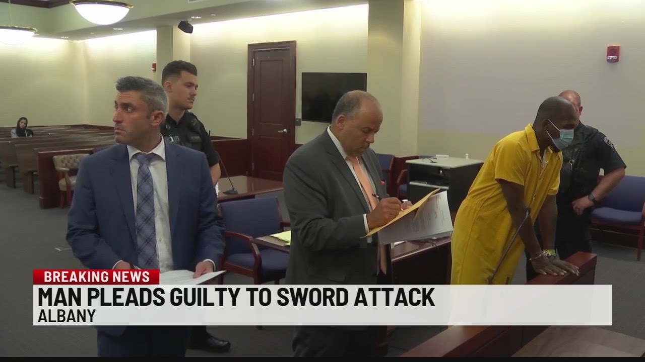 Man pleads guilty to sword attack - YouTube
