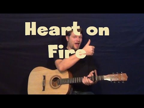 Heart on Fire (Jonathan Clay) Easy Guitar Lesson Strum Chord How to Play Tutorial