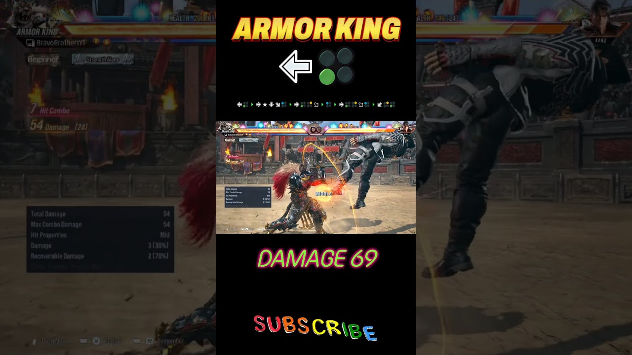 Armor King Combo Guide Tekken8 I Armor King Tekken8