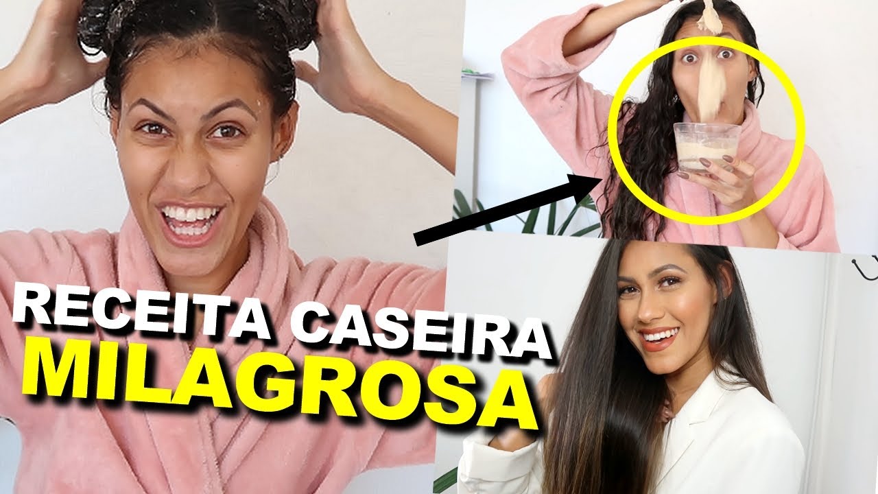 RAÍZ LISA, CABELO com BRILHO e MUITO LISO - RECEITA POTENTE FEITA EM CASA