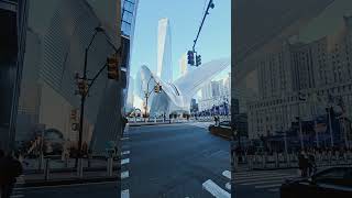 Oculus tower near the freedom tower covering Christmas theme inside December 1 2025