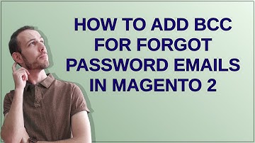 How to add bcc for forgot password emails in Magento 2