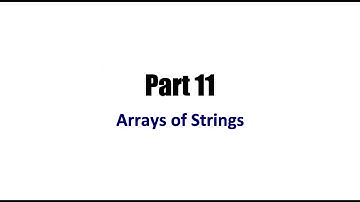 Learn Java Tutorial for Beginners, Part 11  Arrays of Strings