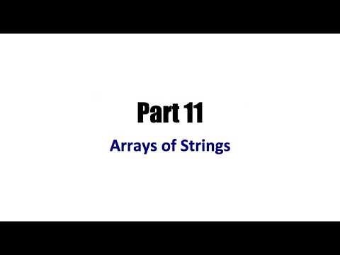 Learn Java Tutorial for Beginners, Part 11  Arrays of Strings