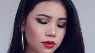Classic Golden Smokey Eye / party makeup / Nepali