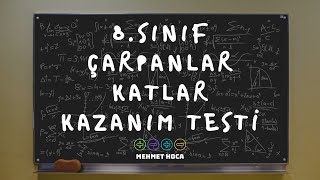 2) 8.Sınıf LGS Çarpanlar ve Katlar Kazanım testi