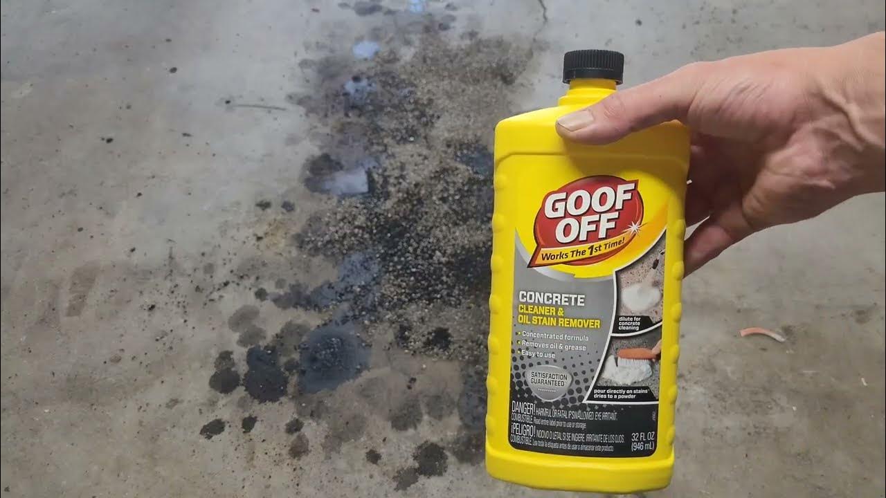 How to clean up oil stains in your concrete! YouTube