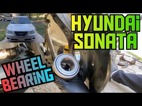 How to replace the front wheel bearing on 2006-2010 Hyundai Sonata