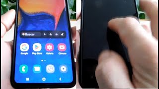 Toque dos veces la pantalla en apagado samsung A10 Resimi