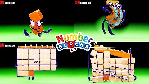 NUMBERBLOCKS Quadparison Part 57 | 3D Blender Lab