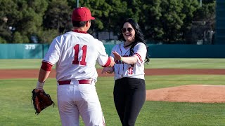 Celebrating Donate Life: Alice Georgitso Throws Stanford Baseball First Pitch