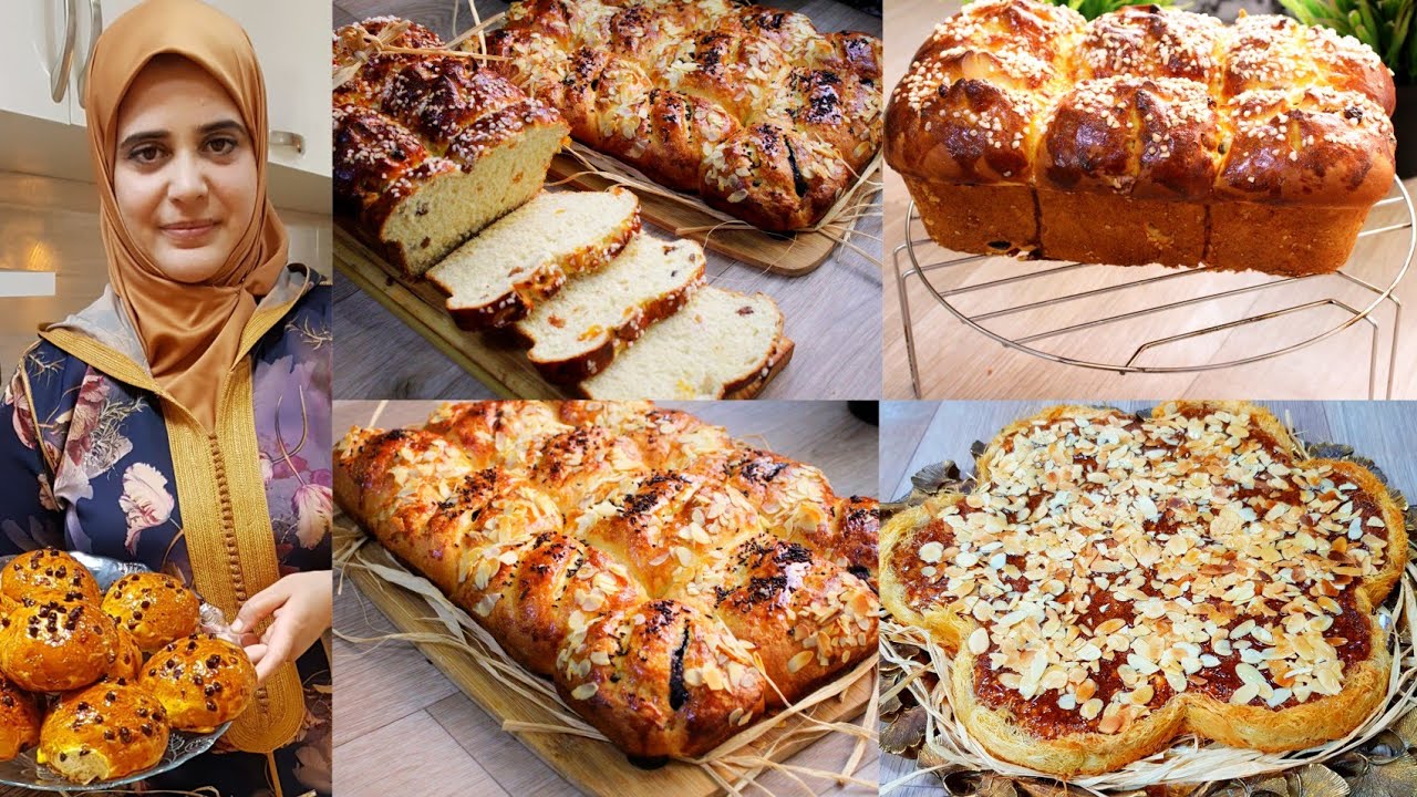 بريوش الشهدة بأشكال مختلفة والطورطة اللي كانو عليها طلبات فالانستغرام راقية بدون عجين