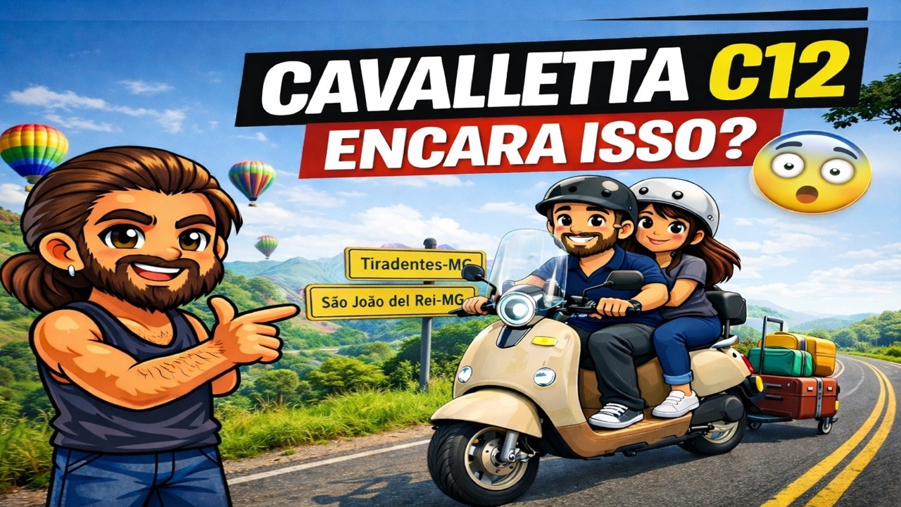 Voltando De Autopropelido / Scooter Eletrica Cavalletta C12 Com Garupa: Tiradentes-MG Para SJDR-MG