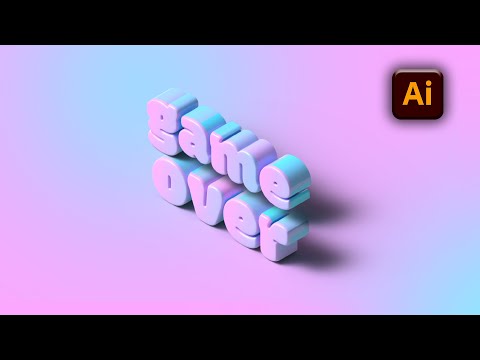 Illustrator CC Tutorial | Graphic Design |  Realistic 3D Isometric Text Effect