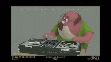 |Monsters University| Don Carlton Test Animation with Sound Part 1