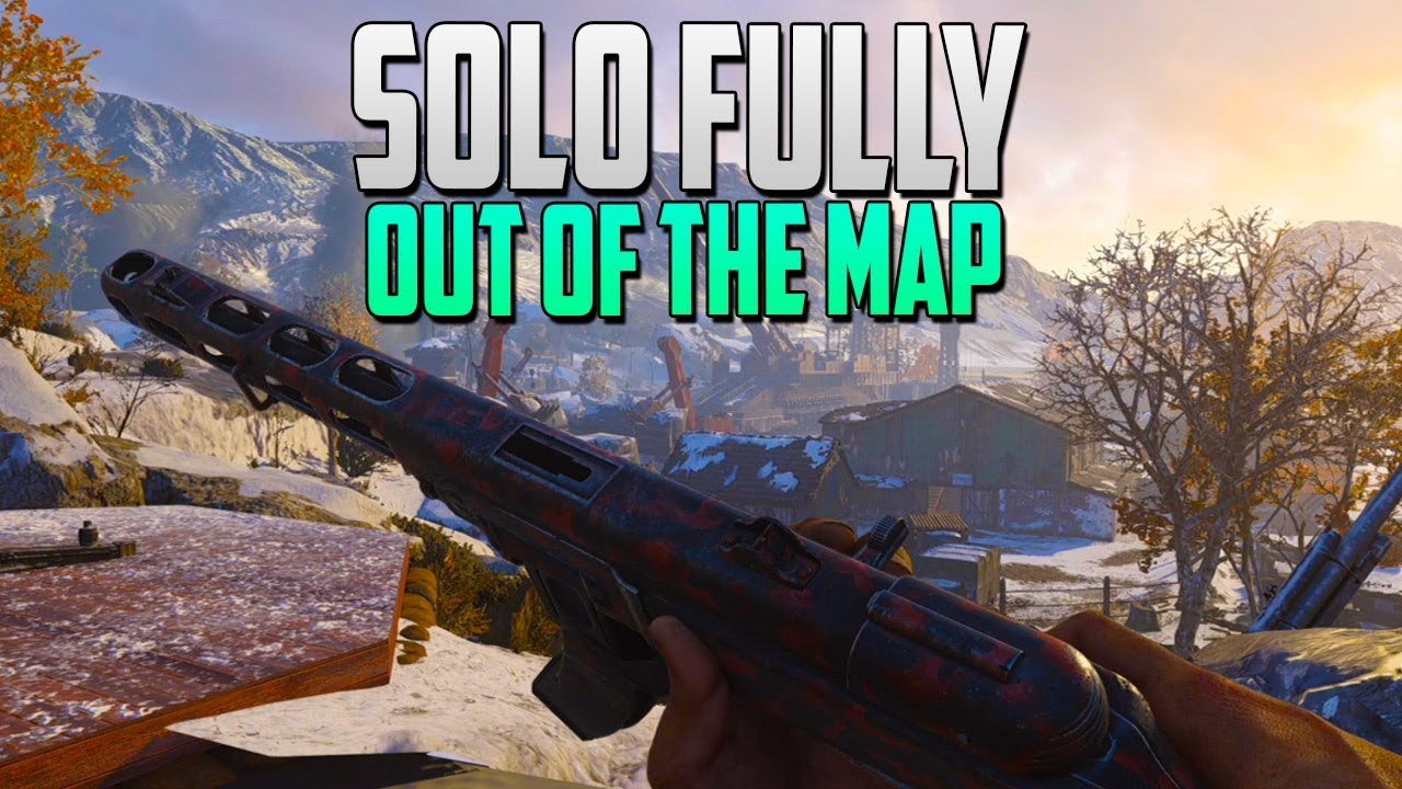 World War 2 Glitches: *NEW* Out of the Map Glitch on Gustav Cannon Solo - Insane Solo Out Of Map