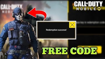 100% FREE NEW Redeem Code in COD Mobile 2023