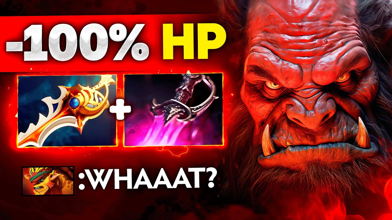 -100% HP with AXE ULTIMATE 🔥 Axe 7.35 Dota 2