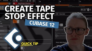 CREATE TAPE STOP EFFECT | Quick Tip Cubase 12