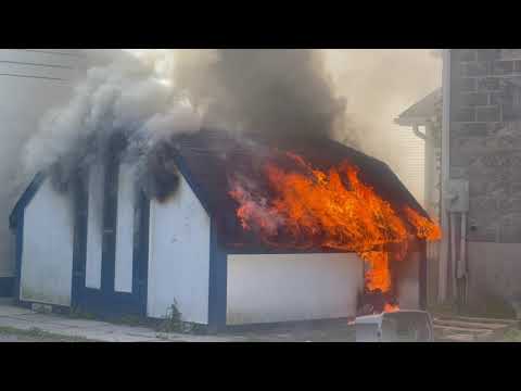 Shed Fire Salvation Army Cobourg October 2, 2022